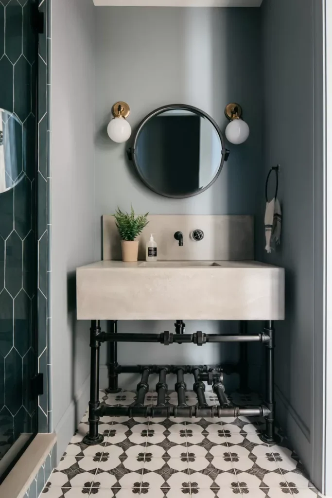 Industrial-Style Vanity